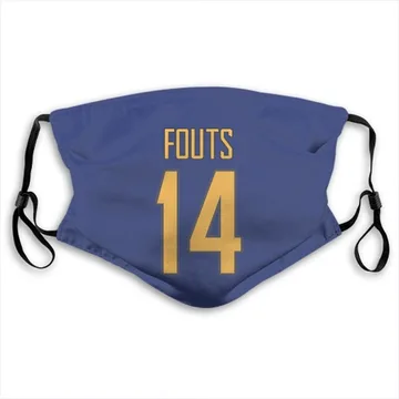 Los Angeles Chargers Dan Fouts Royal Jersey Name & Number Face Mask