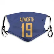 Los Angeles Chargers Lance Alworth Royal Jersey Name & Number Face Mask