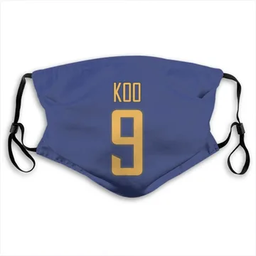 Los Angeles Chargers Younghoe Koo Royal Jersey Name & Number Face Mask