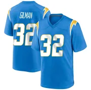 Men's Nike Los Angeles Chargers Alohi Gilman Blue Powder Alternate Jersey - Game