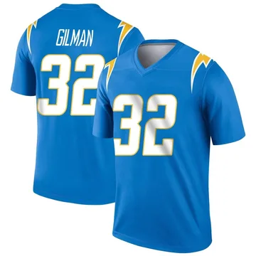 Men's Los Angeles Chargers Alohi Gilman Blue Powder Jersey - Legend