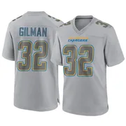 Men's Nike Los Angeles Chargers Alohi Gilman Gray Atmosphere Fashion Jersey - Game