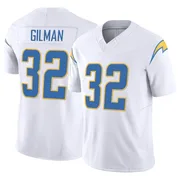 Men's Nike Los Angeles Chargers Alohi Gilman White Vapor F.U.S.E. Jersey - Limited