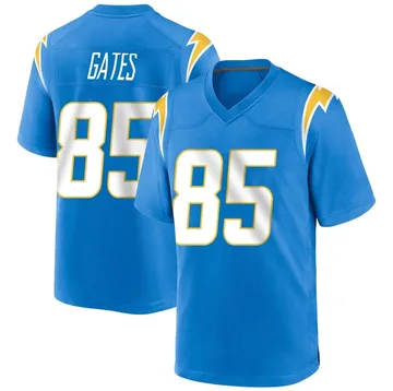 Men's Nike Los Angeles Chargers Antonio Gates Blue Powder Alternate Jersey - Game