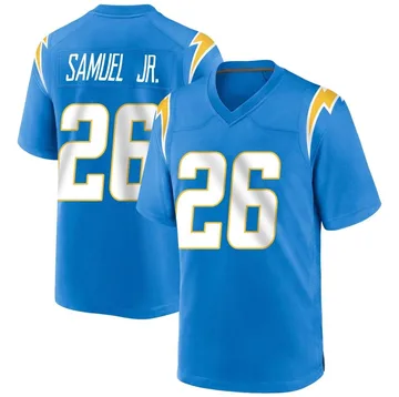 Men's Nike Los Angeles Chargers Asante Samuel Jr. Blue Powder Alternate Jersey - Game