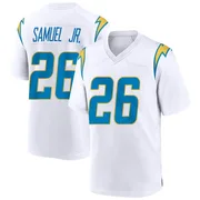 Men's Nike Los Angeles Chargers Asante Samuel Jr. White Jersey - Game