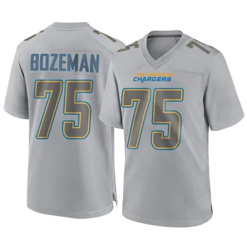 Men's Nike Los Angeles Chargers Bradley Bozeman Gray Atmosphere Fashion Jersey - Game