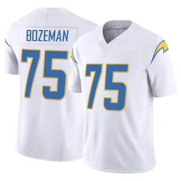 Men's Nike Los Angeles Chargers Bradley Bozeman White Vapor F.U.S.E. Jersey - Limited