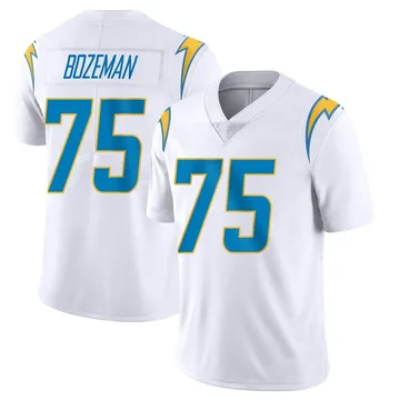 Men's Nike Los Angeles Chargers Bradley Bozeman White Vapor Untouchable Jersey - Limited