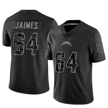 Men's Nike Los Angeles Chargers Brenden Jaimes Black Reflective Jersey - Limited