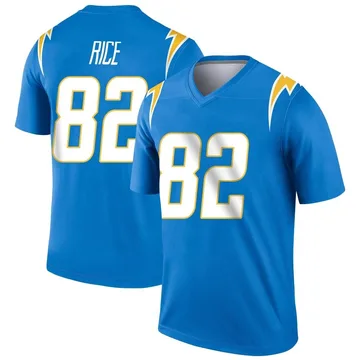 Men's Nike Los Angeles Chargers Brenden Rice Blue Powder Jersey - Legend