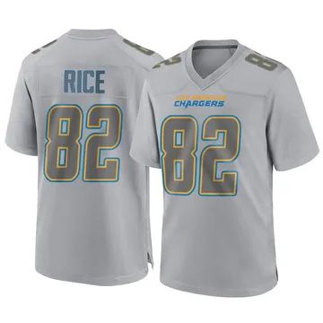 Men's Nike Los Angeles Chargers Brenden Rice Gray Atmosphere Fashion Jersey - Game