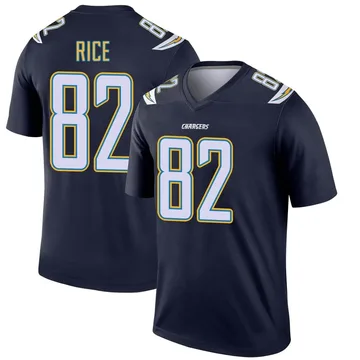 Men's Nike Los Angeles Chargers Brenden Rice Navy Jersey - Legend