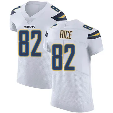 Men's Nike Los Angeles Chargers Brenden Rice White Vapor Untouchable Jersey - Elite