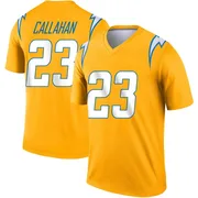 Men's Nike Los Angeles Chargers Bryce Callahan Gold Inverted Jersey - Legend