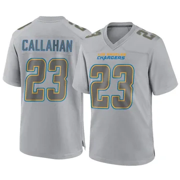 Men's Los Angeles Chargers Bryce Callahan Gray Atmosphere Fashion Jersey - Game