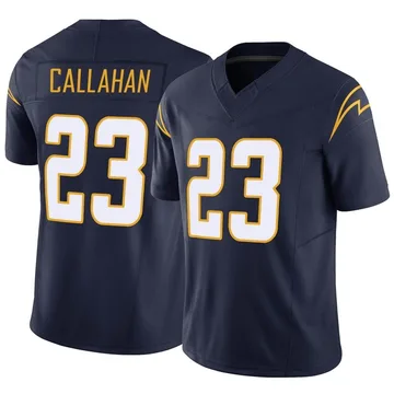 Men's Los Angeles Chargers Bryce Callahan Navy Vapor F.U.S.E. Jersey - Limited