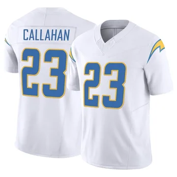 Men's Nike Los Angeles Chargers Bryce Callahan White Vapor F.U.S.E. Jersey - Limited