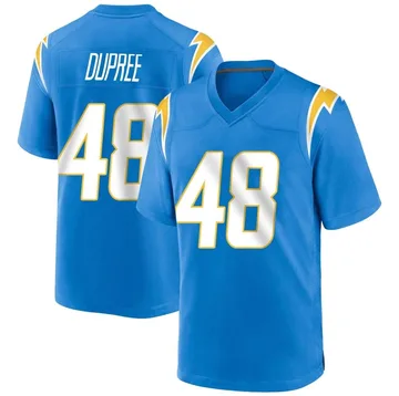 Men's Nike Los Angeles Chargers Bud Dupree Blue Powder Alternate Jersey - Game