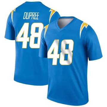 Men's Nike Los Angeles Chargers Bud Dupree Blue Powder Jersey - Legend