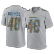 Men's Nike Los Angeles Chargers Bud Dupree Gray Atmosphere Fashion Jersey - Game