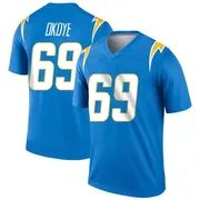 Men's Nike Los Angeles Chargers CJ Okoye Blue Powder Jersey - Legend