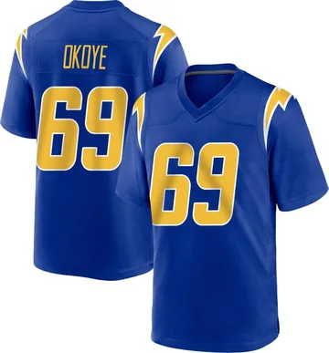 Men's Nike Los Angeles Chargers CJ Okoye Royal 2nd Alternate Jersey - Game