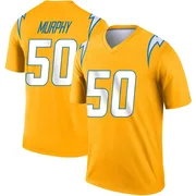 Men's Nike Los Angeles Chargers Caleb Murphy Gold Inverted Jersey - Legend