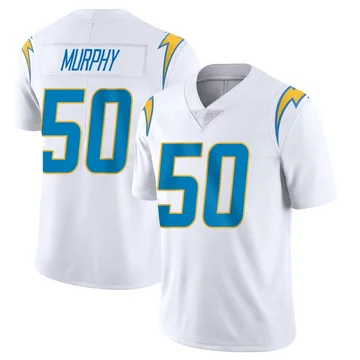 Men's Nike Los Angeles Chargers Caleb Murphy White Vapor Untouchable Jersey - Limited