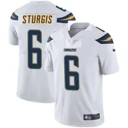 Men's Nike Los Angeles Chargers Caleb Sturgis White Vapor Untouchable Jersey - Limited