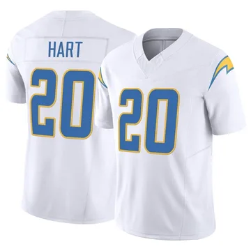 Men's Nike Los Angeles Chargers Cam Hart White Vapor F.U.S.E. Jersey - Limited