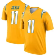 Men's Nike Los Angeles Chargers Cameron Dicker Gold Inverted Jersey - Legend