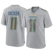 Men's Nike Los Angeles Chargers Cameron Dicker Gray Atmosphere Fashion Jersey - Game