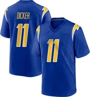 Men's Nike Los Angeles Chargers Cameron Dicker Royal 2nd Alternate Jersey - Game