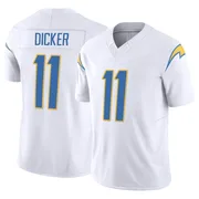 Men's Nike Los Angeles Chargers Cameron Dicker White Vapor F.U.S.E. Jersey - Limited