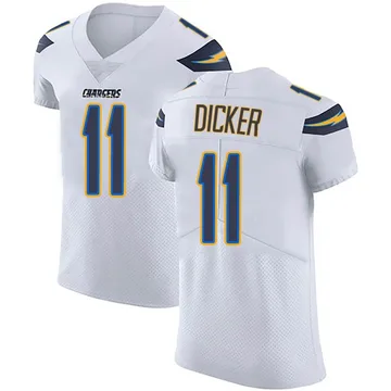 Men's Nike Los Angeles Chargers Cameron Dicker White Vapor Untouchable Jersey - Elite