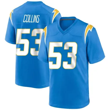 Men's Nike Los Angeles Chargers Chris Collins Blue Powder Alternate Jersey - Game