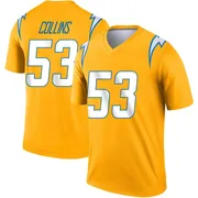 Men's Nike Los Angeles Chargers Chris Collins Gold Inverted Jersey - Legend