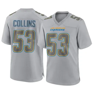 Men's Nike Los Angeles Chargers Chris Collins Gray Atmosphere Fashion Jersey - Game