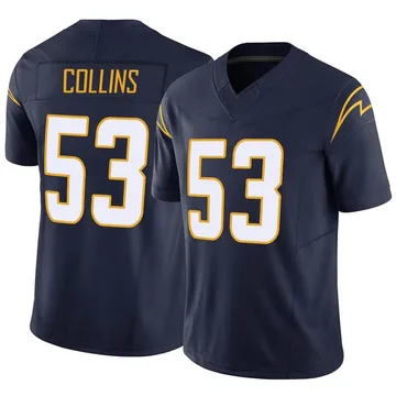 Men's Nike Los Angeles Chargers Chris Collins Navy Vapor F.U.S.E. Jersey - Limited