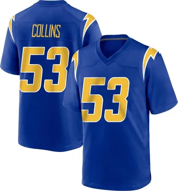 Men's Nike Los Angeles Chargers Chris Collins Royal 2nd Alternate Jersey - Game