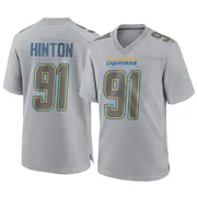 Men's Nike Los Angeles Chargers Christopher Hinton Gray Atmosphere Fashion Jersey - Game