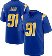 Men's Nike Los Angeles Chargers Christopher Hinton Royal 2nd Alternate Jersey - Game