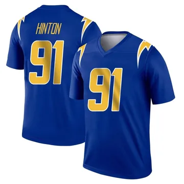 Men's Nike Los Angeles Chargers Christopher Hinton Royal 2nd Alternate Jersey - Legend