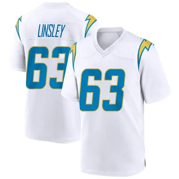 Men's Nike Los Angeles Chargers Corey Linsley White Jersey - Game