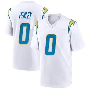 Men's Nike Los Angeles Chargers Daiyan Henley White Jersey - Game