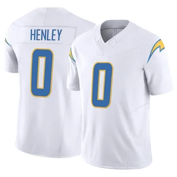 Men's Nike Los Angeles Chargers Daiyan Henley White Vapor F.U.S.E. Jersey - Limited