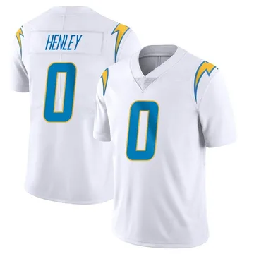 Men's Nike Los Angeles Chargers Daiyan Henley White Vapor Untouchable Jersey - Limited