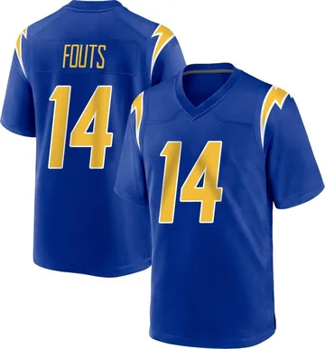 Men's Nike Los Angeles Chargers Dan Fouts Royal 2nd Alternate Jersey - Game