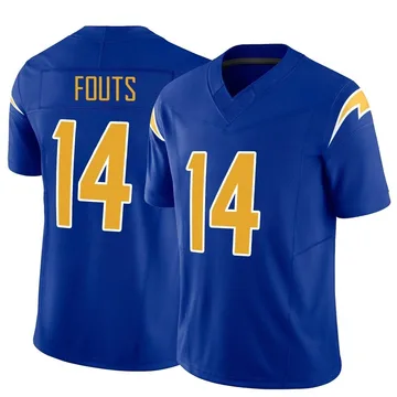 Men's Nike Los Angeles Chargers Dan Fouts Royal Vapor F.U.S.E. Jersey - Limited